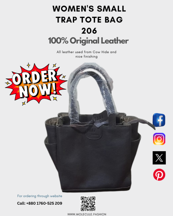 WOMEN'S SMALL TRAP TOTE BAG 206 - Image 3